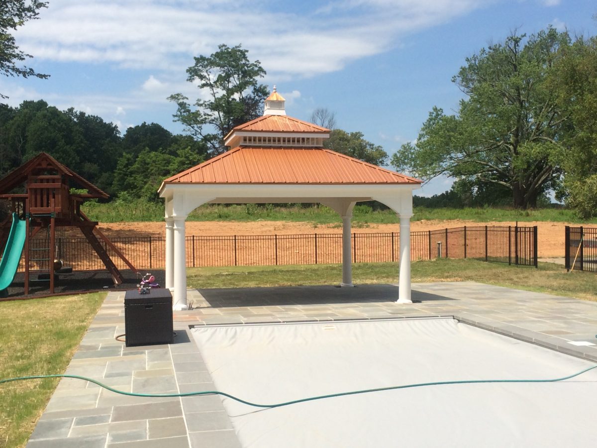 10' x 16' Vinyl Pagoda Roof Pavilion