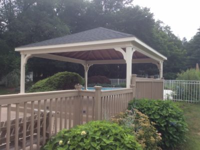 14' x 16' Wood Pavilion, Painted White