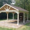 14x20 Vinyl Open Gable Pavilion