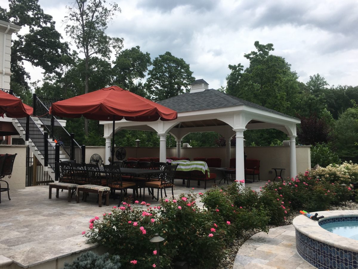 12' x 18' Pavilion Round Columns