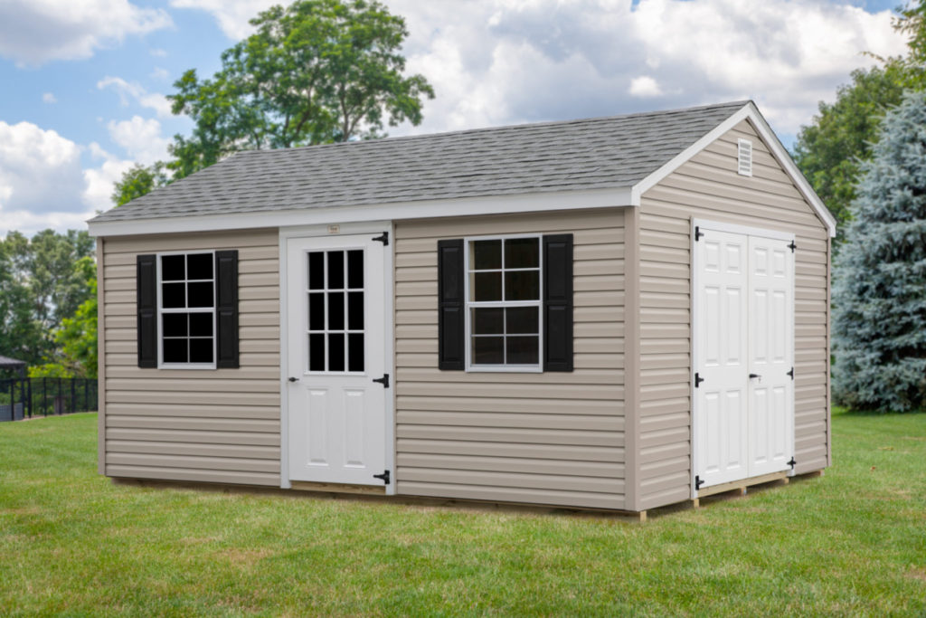 12' x 16' Vinyl Cape Shed - Gazebo Joe's