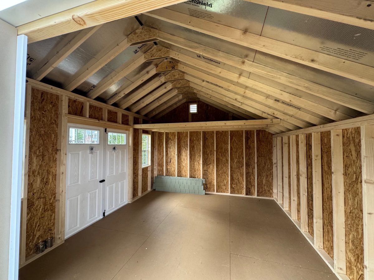 12x14 Saltbox Shed Interior