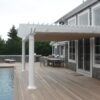 Wall Mounted Pergola - Round Vinyl Posts