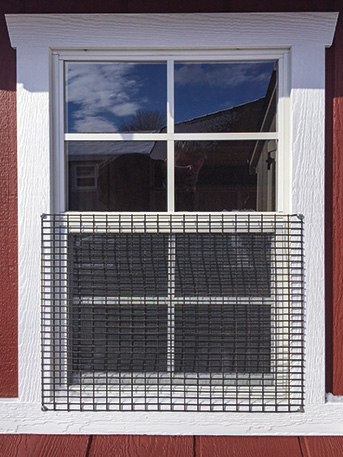 chicken wire over window