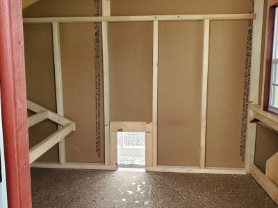 6x10 Chicken Coop Interior