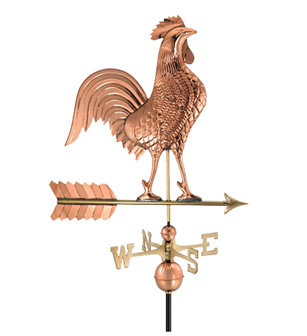 Copper Rooster Weathervane