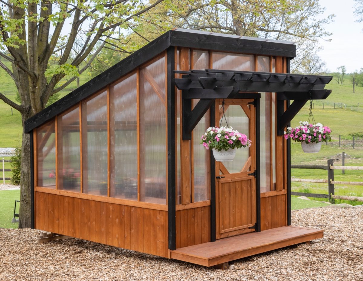 Cedar Pergola Greenhouse