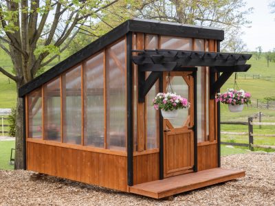 Cedar Pergola Greenhouse