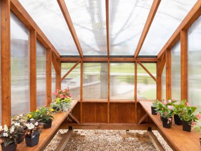 Cedar Pergola Greenhouse