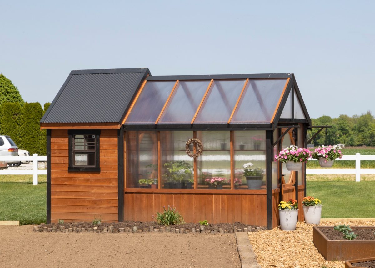 Cedar Greenhouse Shed