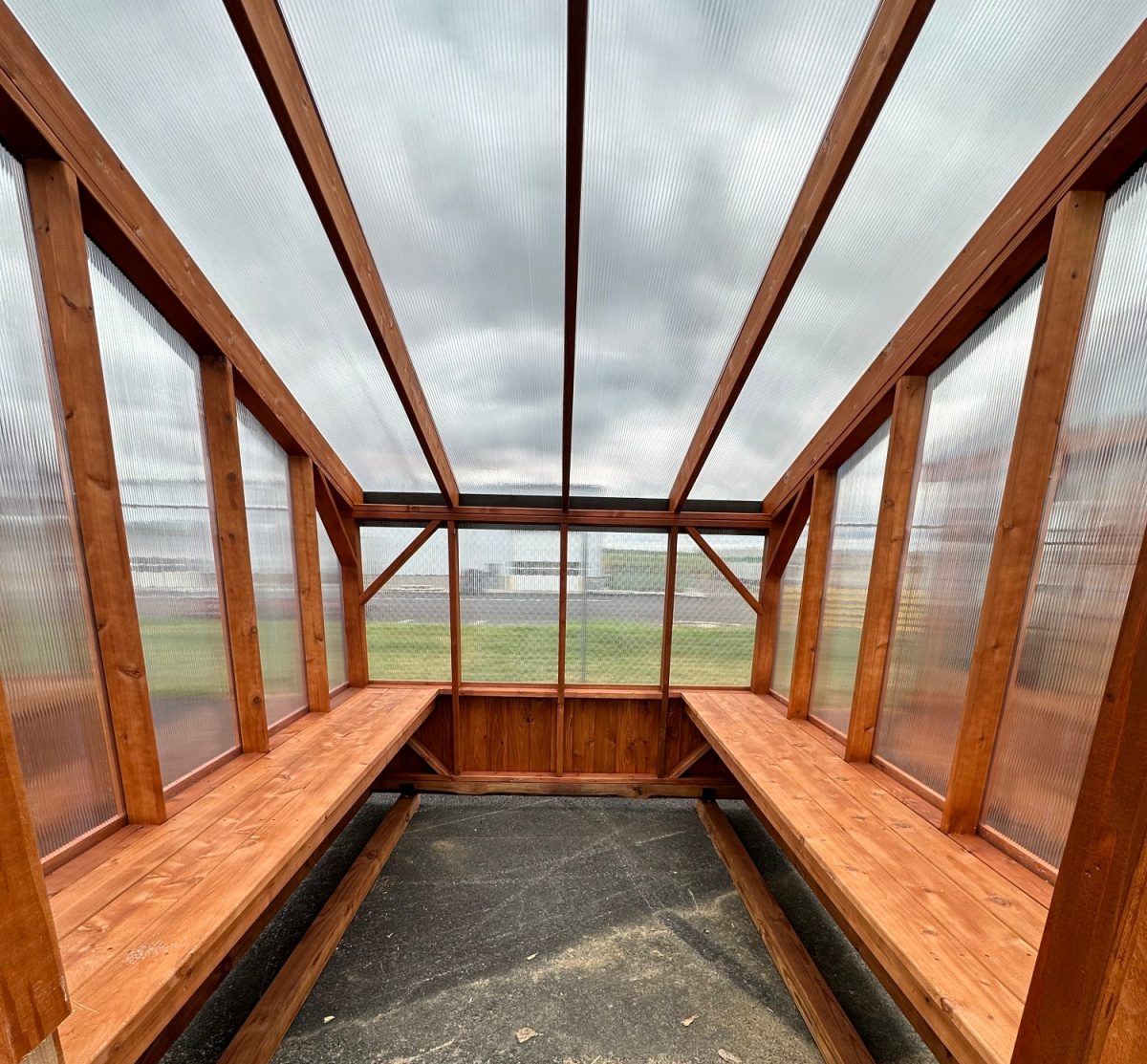 Cedar Pergola Greenhouse